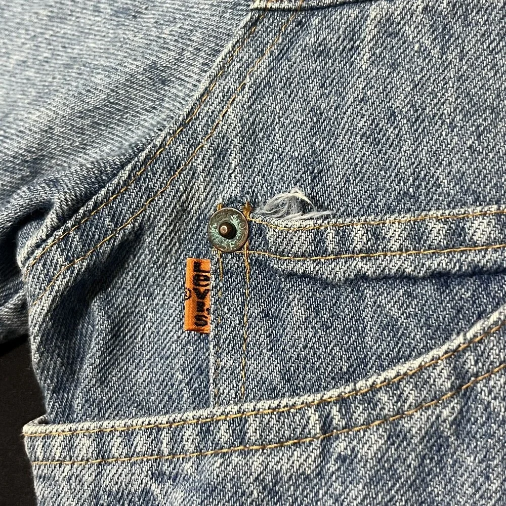 Levis Orange Tab Jacket Pleated Type Two Vintage Western Rodeo Levi Denim 1970s